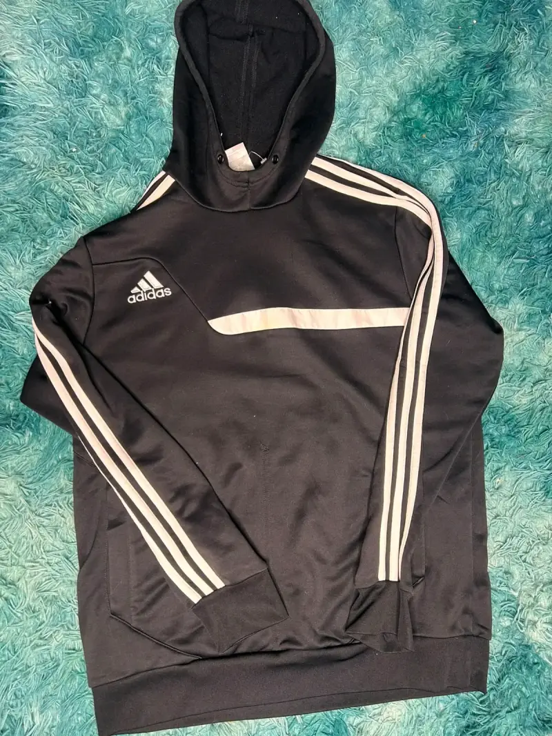 Polerón con capucha negro Adidas para hombre - 2