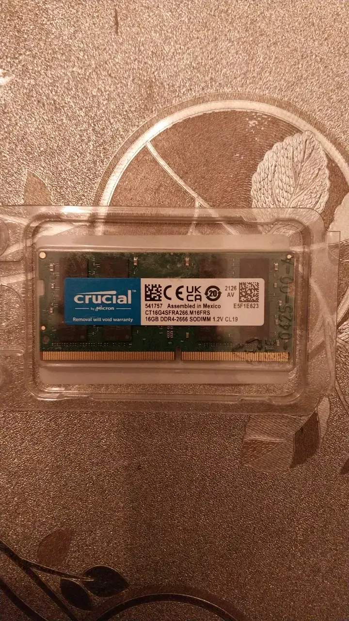Memoria RAM Crucial 16GB DDR4 2666 SODIMM - 2