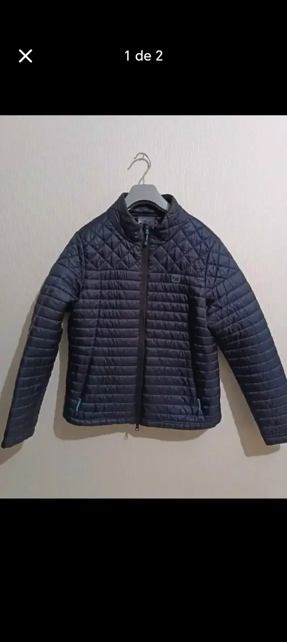 Chaqueta acolchada negra para mujer - 1