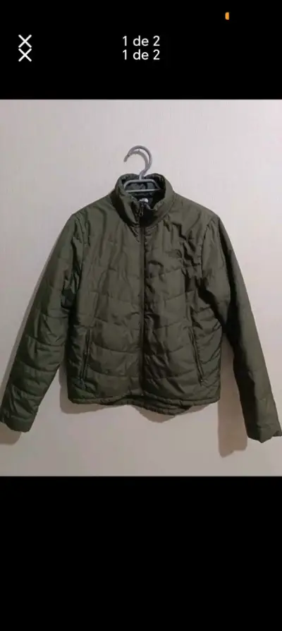 Chaqueta acolchada verde The North Face - miniatura 1