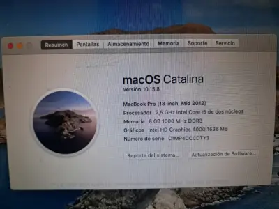 MacBook Pro 13 pulgadas 2012 con macOS Catalina - miniatura 3