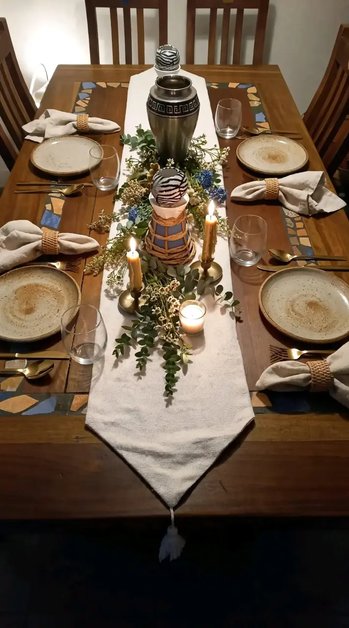 Juego de Comedor de Madera para 6 Personas - 2