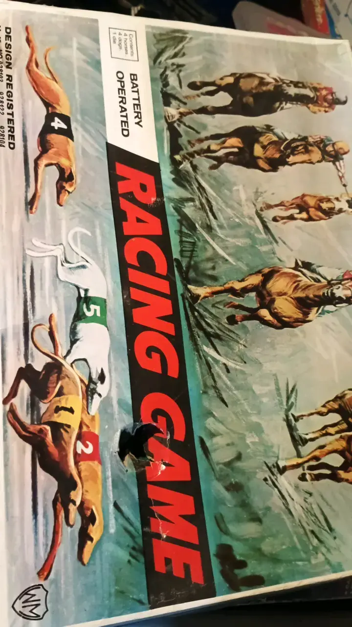 Juego de carreras a batería vintage - 1