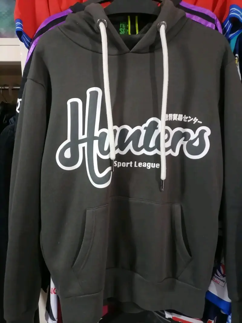 Polerón con capucha Hunters Sport League gris - 1