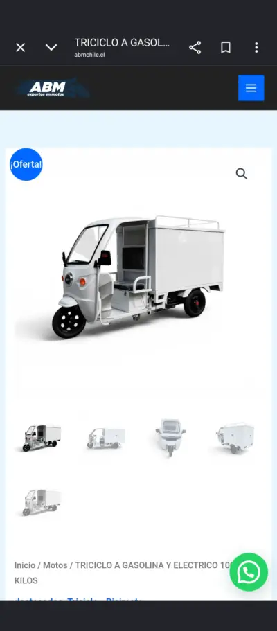 Triciclo eléctrico con patente vehicular - miniatura 1