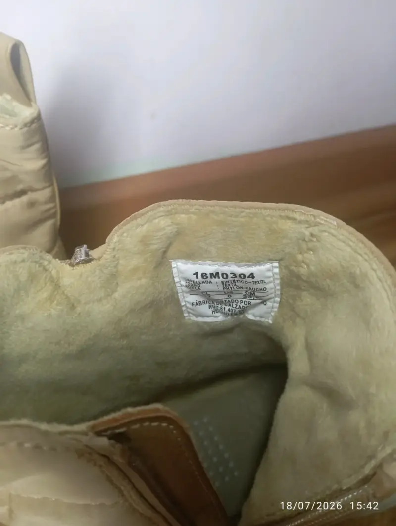 Botines beige impermeables forro interior - 2