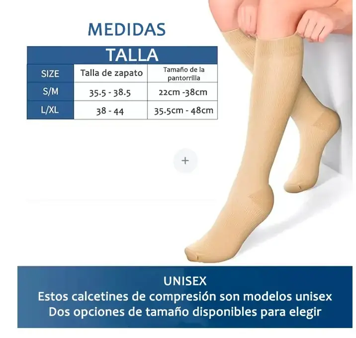 Pack de 3 pares de medias de compresión en varios colores - 4