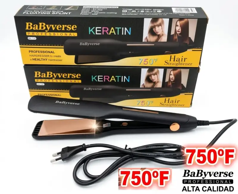 Plancha de Pelo Profesional BaByverse 750°F - 1