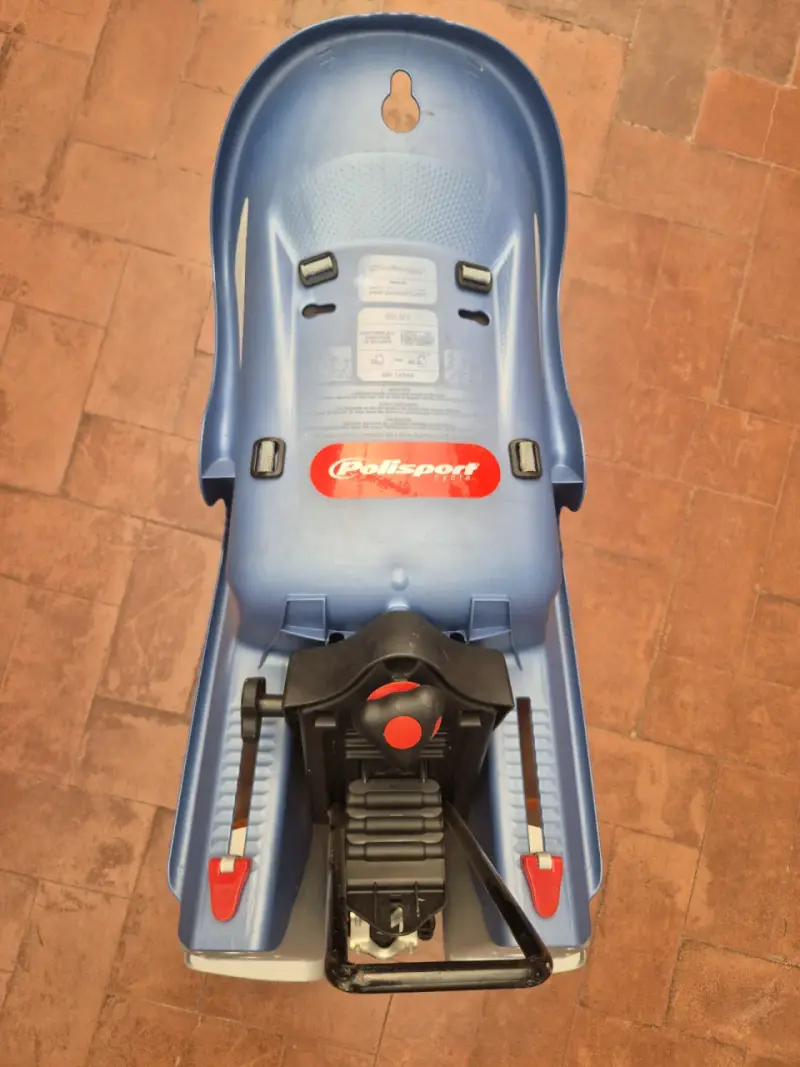 Silla de bicicleta para niño Polisport azul - 2