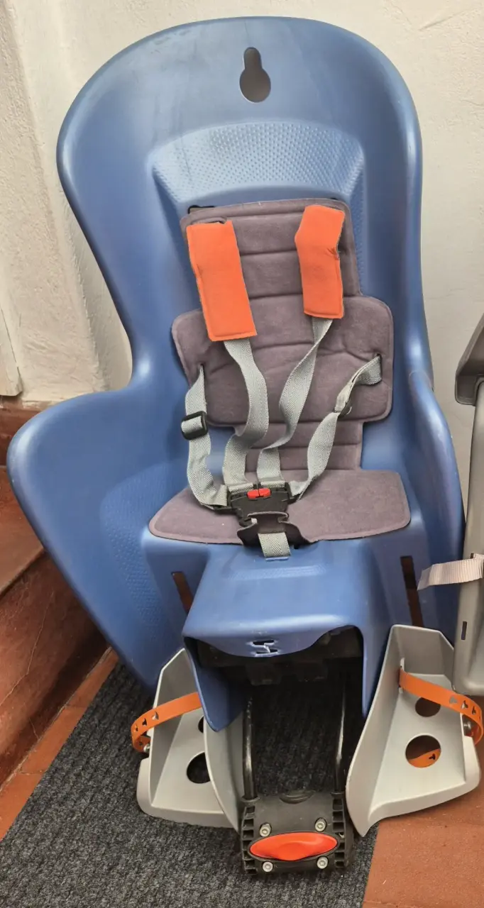 Silla de bicicleta para niño Polisport azul - 4