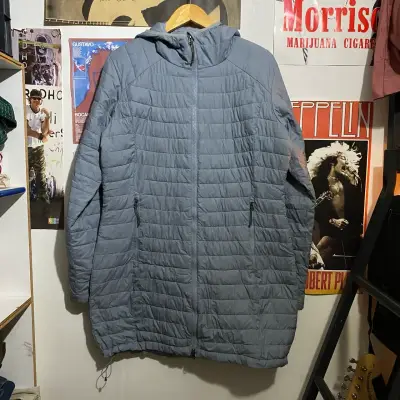 Chaqueta Columbia azul con capucha - miniatura 1