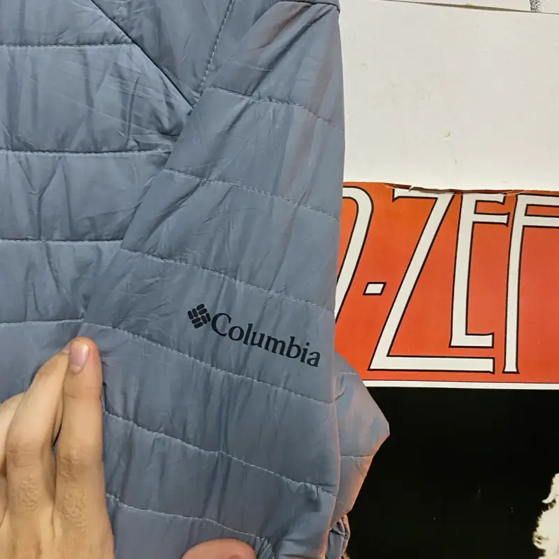 Chaqueta Columbia azul con capucha - 2