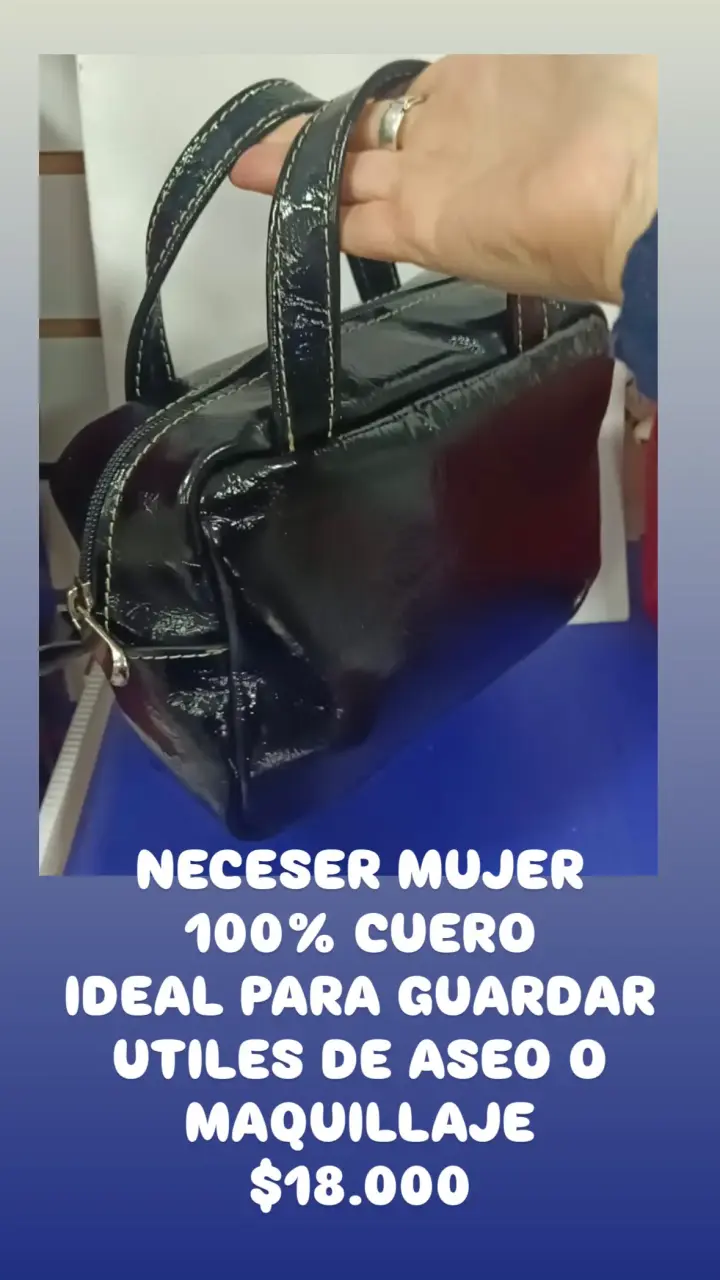 Neceser de cuero para hombre y mujer - 3