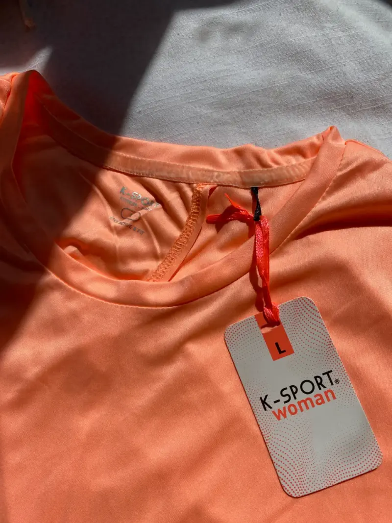 Polera deportiva mujer K-Sport color salmón - 2