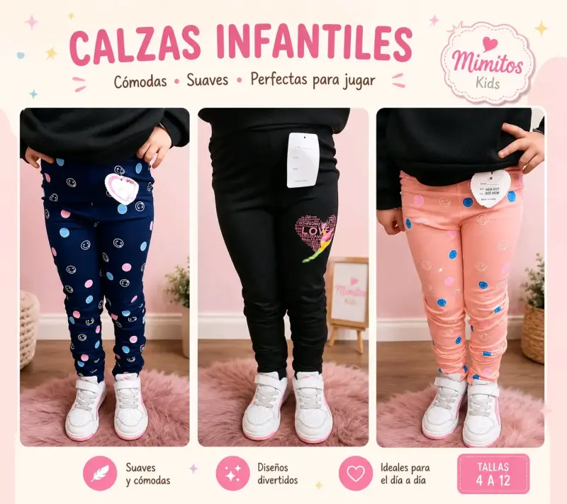 Calzas infantiles 3x$5000