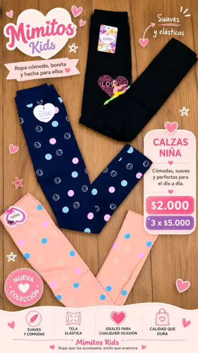 Calzas infantiles 3x$5000 - miniatura 2