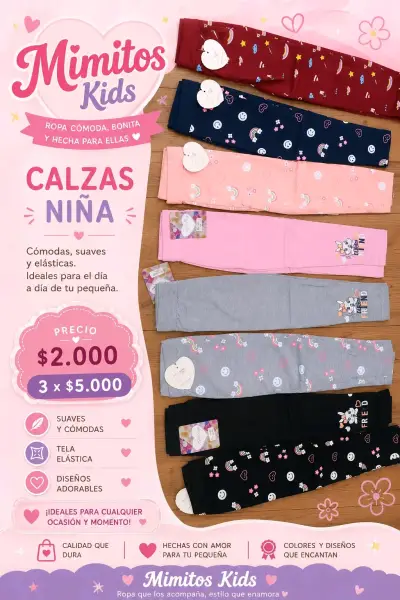 Calzas infantiles 3x$5000 - miniatura 3