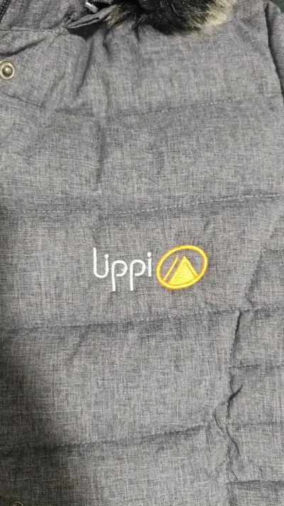 Parka gris con capucha de piel Lippi - miniatura 3