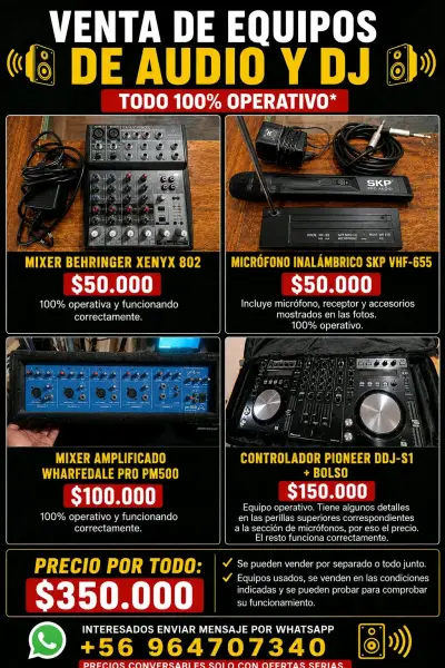 Equipo de Audio dj - miniatura 1