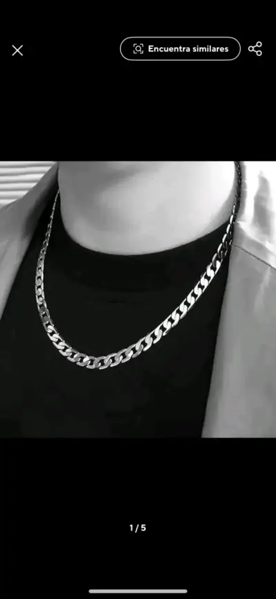 Cadena de plata 925 para hombre gruesa - miniatura 2