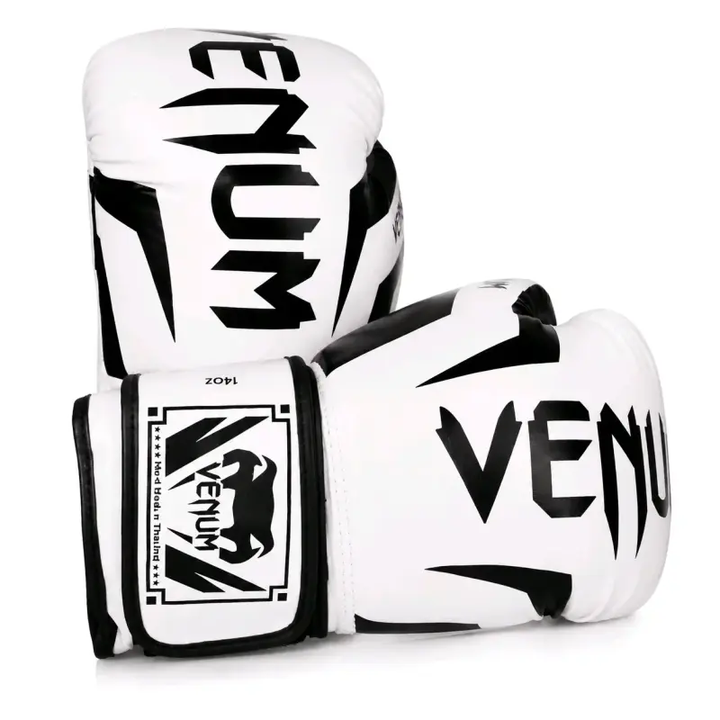 Guantes de Boxeo Venum Blancos y Negros 12 Oz