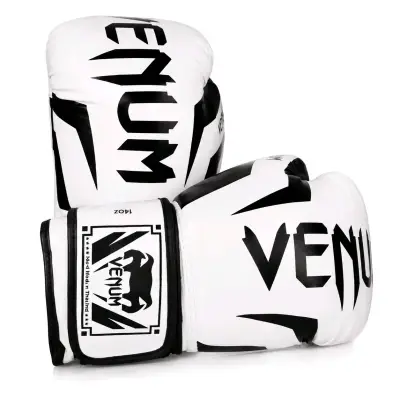 Guantes de Boxeo Venum Blancos y Negros 12 Oz - miniatura 1