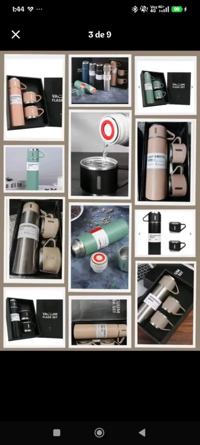 Set de Termo y Tazas de Acero Inoxidable - miniatura 1