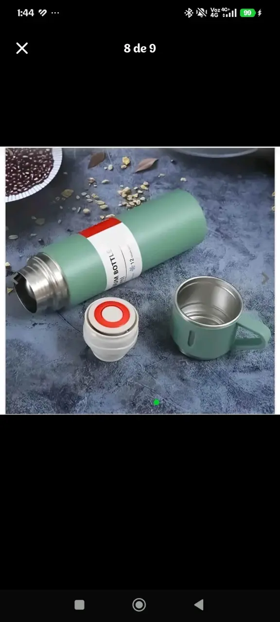 Set de Termo y Tazas de Acero Inoxidable - 5