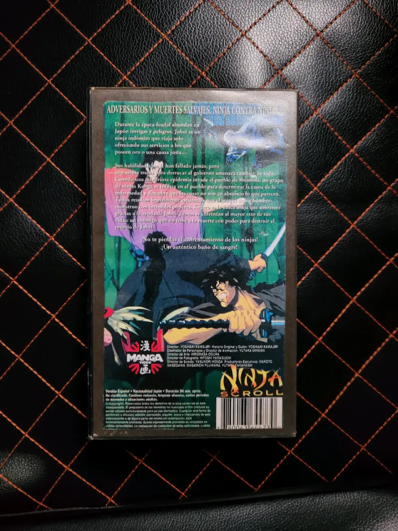 VHS Ninja Scroll Español - 2
