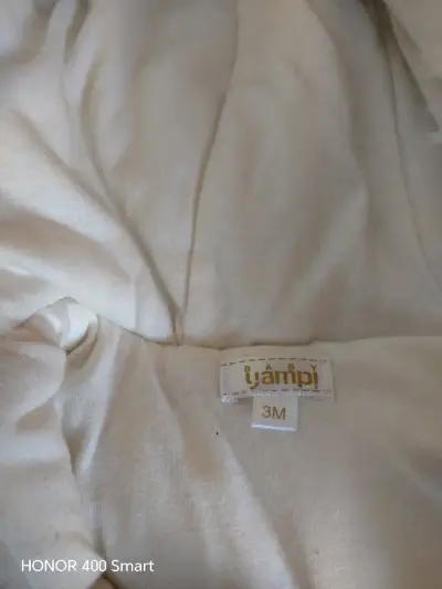 Enterito de invierno para bebé blanco con capucha - miniatura 3