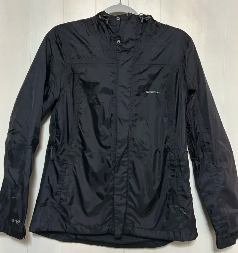 Chaqueta impermeable S negra Rescue