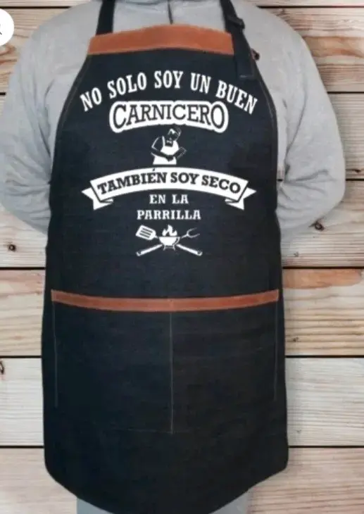 Delantal de cocina para parrilla con diseño divertido