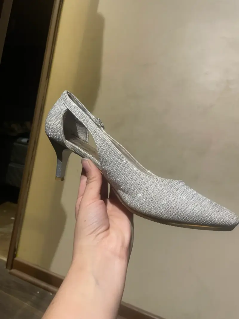 Zapatos de Tacón Plateados Elegantes para Mujer - 2