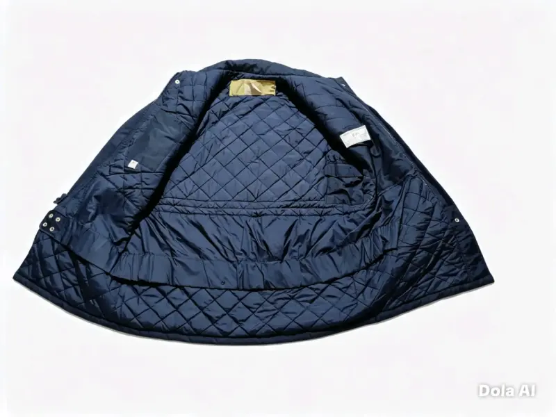 Chaqueta azul para hombre con forro acolchado - 2