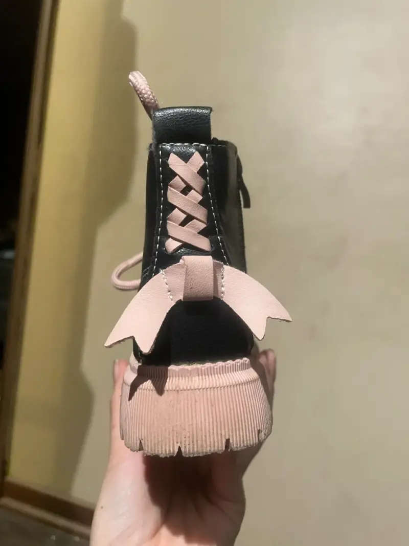 Botines de niña con suela rosa talla 25 - 3