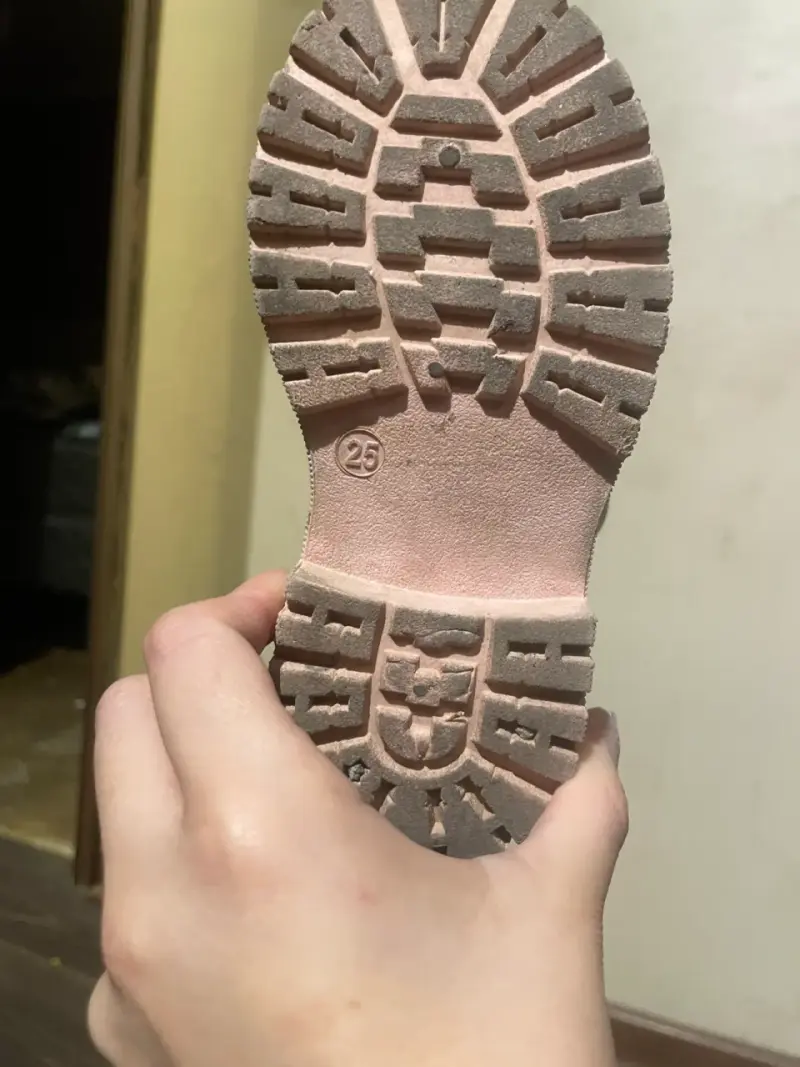 Botines de niña con suela rosa talla 25 - 5