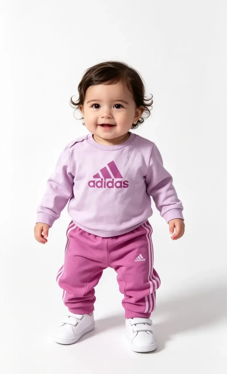 Conjunto deportivo bebé Adidas morado - 1