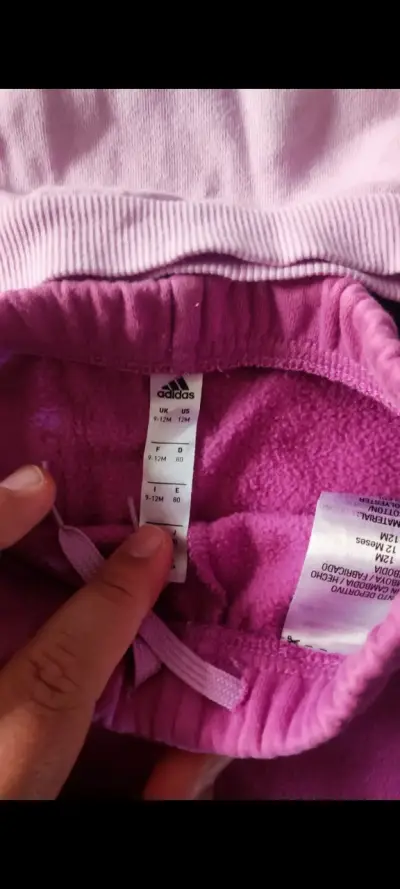 Conjunto deportivo bebé Adidas morado - miniatura 3