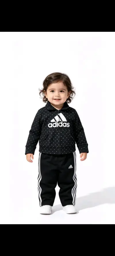 Conjunto deportivo infantil Adidas negro - miniatura 1