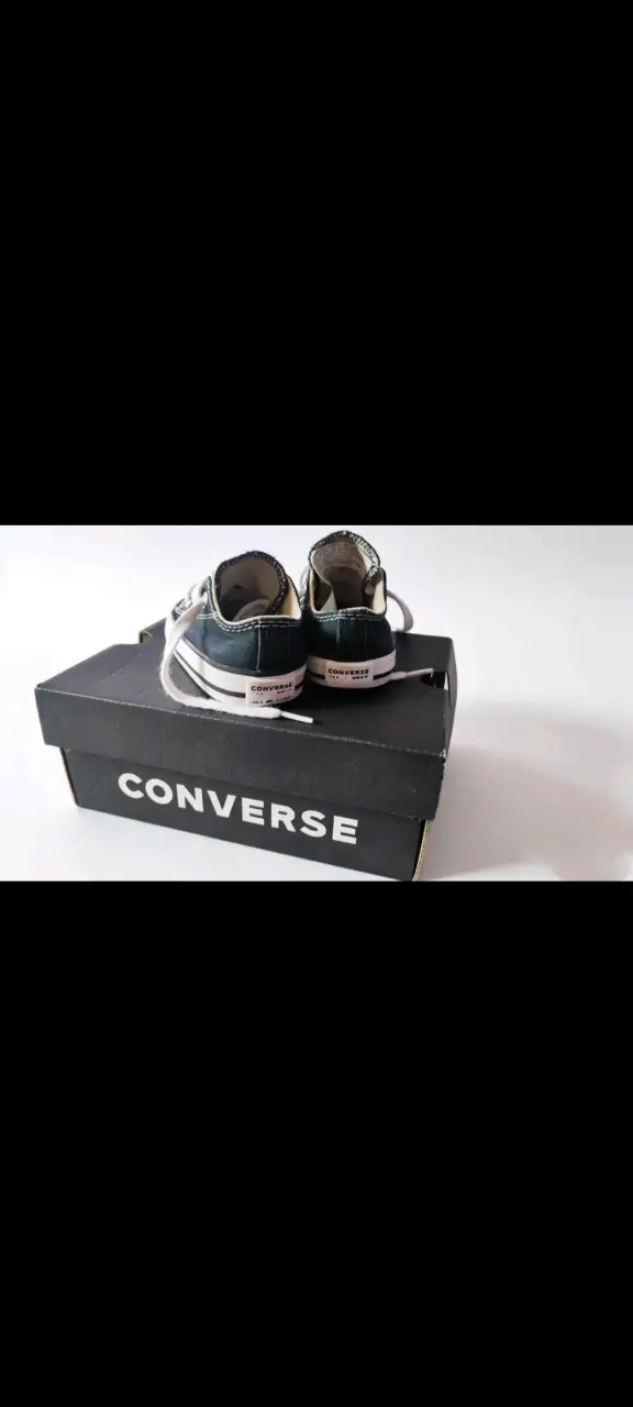 Zapatillas Converse All Star para niños en blanco y negro - 3