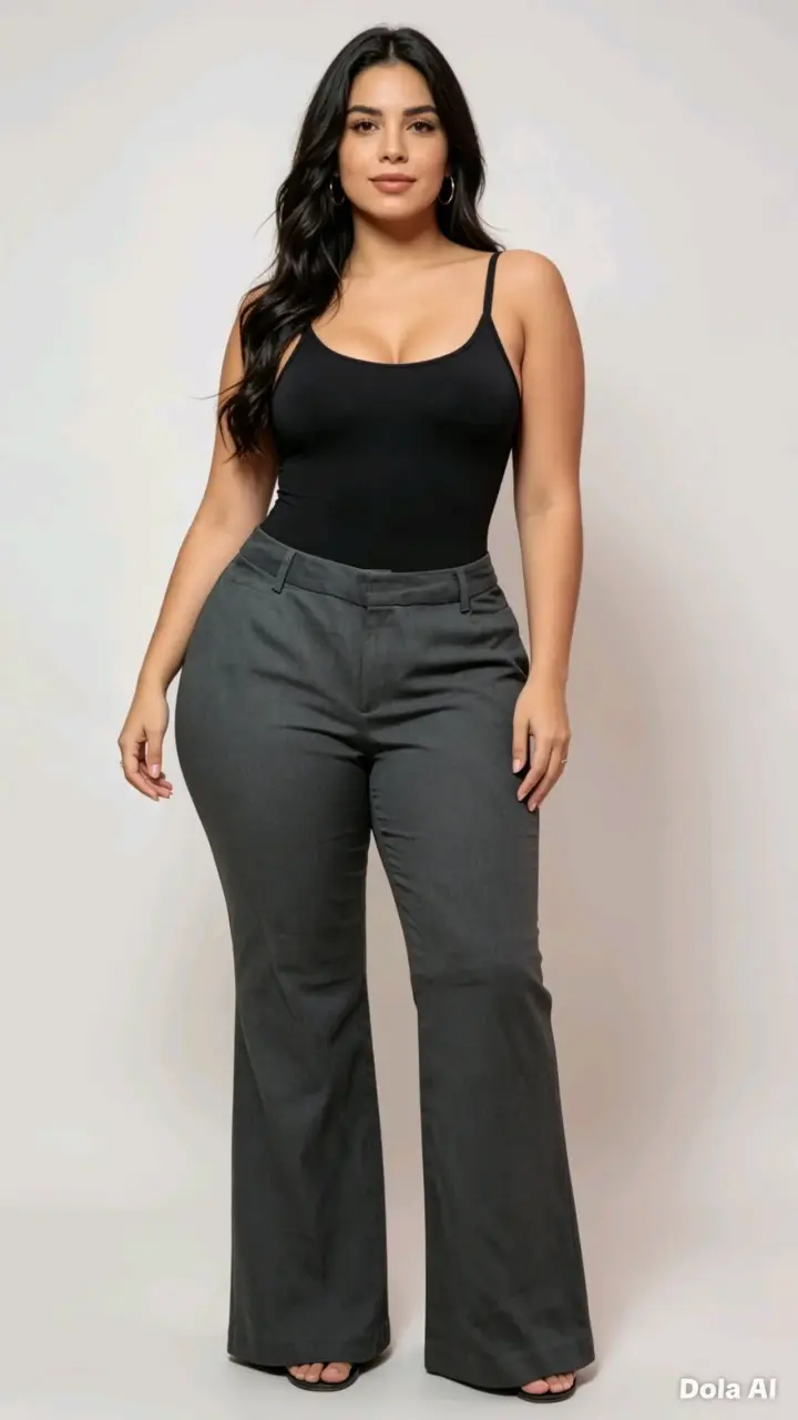Pantalones de vestir grises para mujer