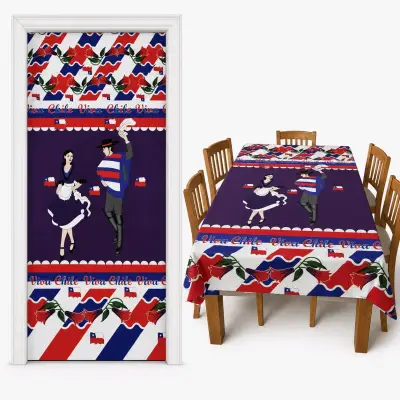 Cubre puerta 2 en 1 fiestas patrias - miniatura 4
