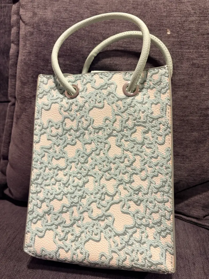 Bolso de mano Tous estampado verde - 2