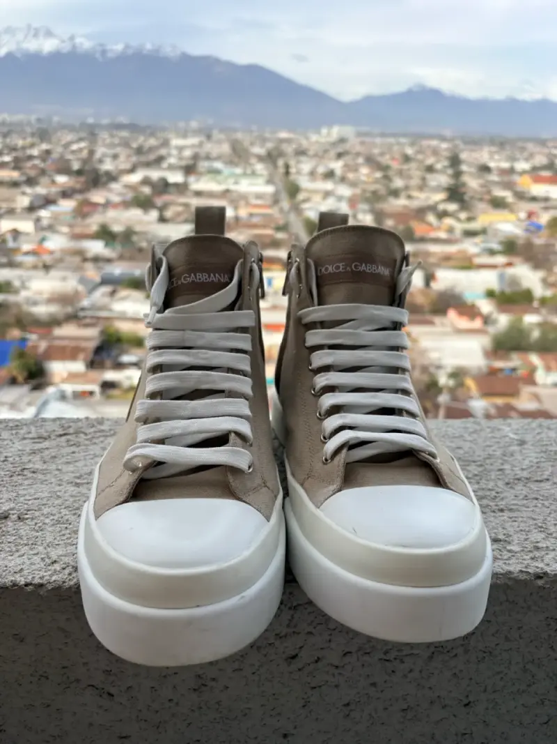 Zapatillas altas Dolce & Gabbana beige