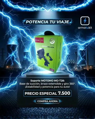 Soporte para Auto Motomo MO-T28 con Brazo Extensible - miniatura 2