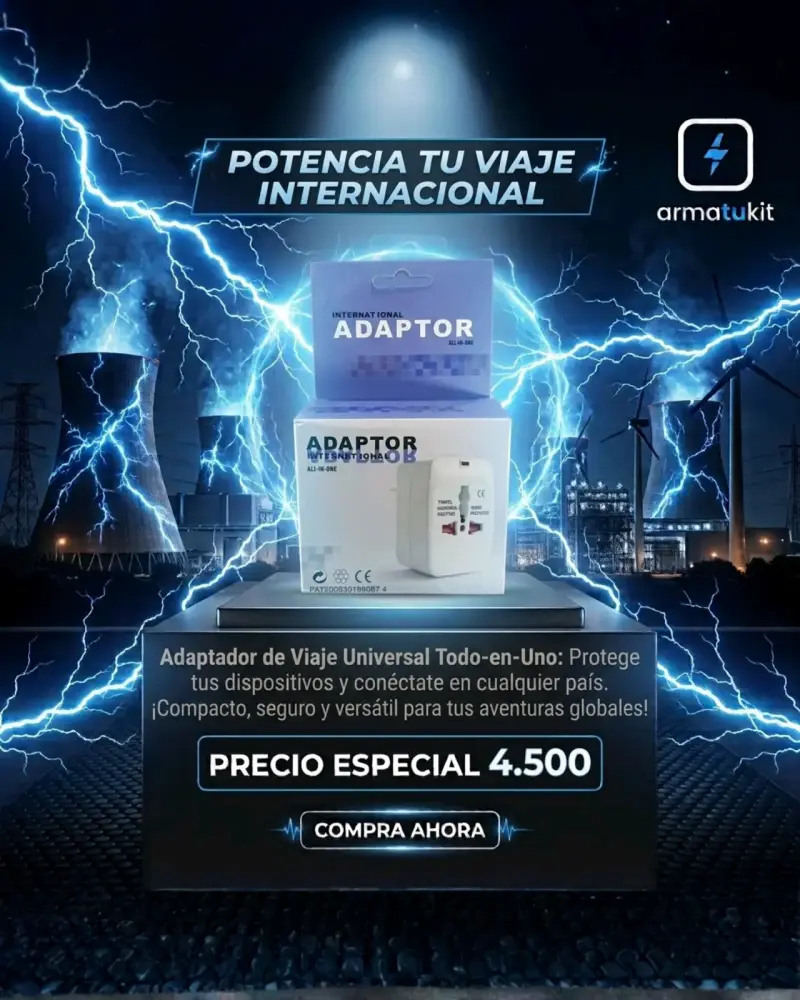 Adaptador de Viaje Universal Todo-en-Uno - 2
