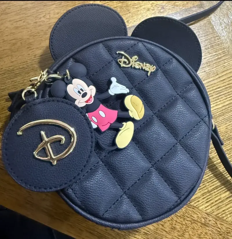 Cartera redonda Disney Mickey Mouse negra