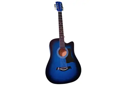 Guitarra acústica azul con accesorios - miniatura 1