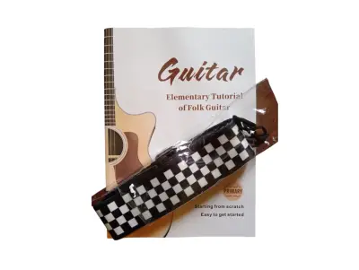 Guitarra acústica azul con accesorios - miniatura 4