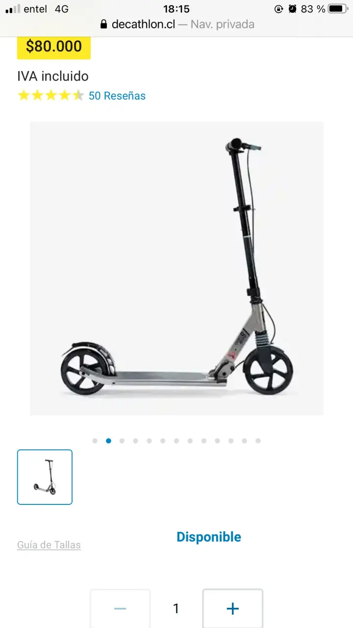 Scooter plegable Oxelo Mid 9 mixto - 3